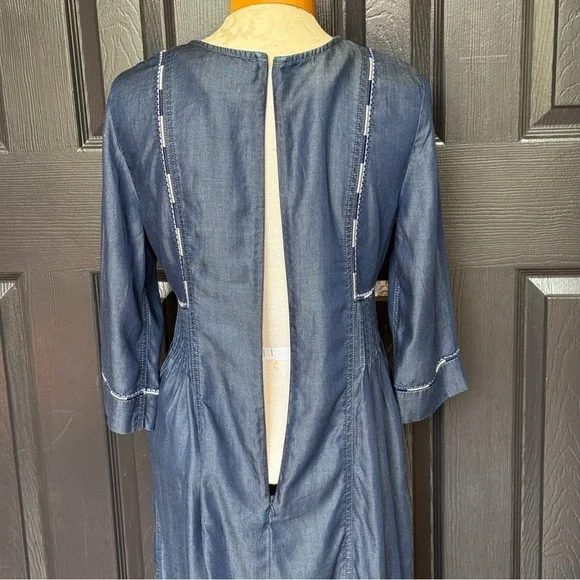 Marks & Spencer Collection Embroidered MIDI Dress 10 - Picture 11 of 15